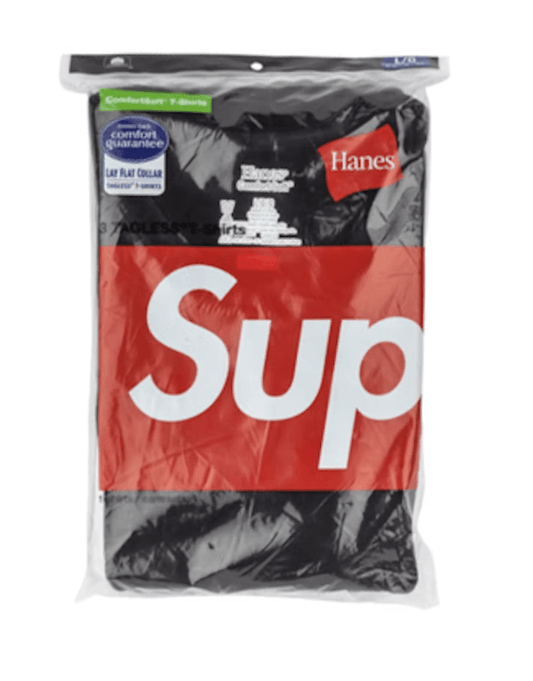 Supreme Hanes 3 Pack TagLess Tees - Court Side Gear & More